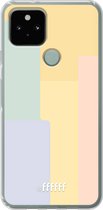 6F hoesje - geschikt voor Google Pixel 5 -  Transparant TPU Case - Springtime Palette #ffffff