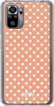 6F hoesje - geschikt voor Xiaomi Redmi Note 10S -  Transparant TPU Case - Peachy Dots #ffffff