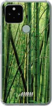 6F hoesje - geschikt voor Google Pixel 5 -  Transparant TPU Case - Bamboo #ffffff