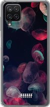 6F hoesje - geschikt voor Samsung Galaxy A12 - Transparant TPU Case - Jellyfish Bloom #ffffff