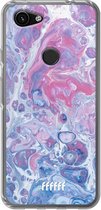 6F hoesje - geschikt voor Google Pixel 3a -  Transparant TPU Case - Liquid Amethyst #ffffff