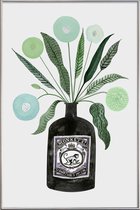 JUNIQE - Poster met kunststof lijst Ginspiration No.4 -30x45 /Grijs &