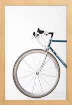 JUNIQE - Poster met houten lijst Ride my Bike -13x18 /Grijs & Wit