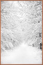 JUNIQE - Poster met kunststof lijst Walking in a Winter Wonderland