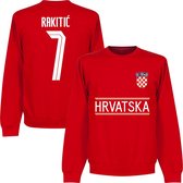 Kroatië Rakitic Team Sweater 2021-2022 - Rood - XL
