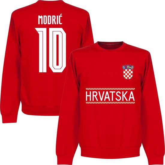 Kroatië Modric Team Sweater 2021-2022 - Rood - Kinderen - 104
