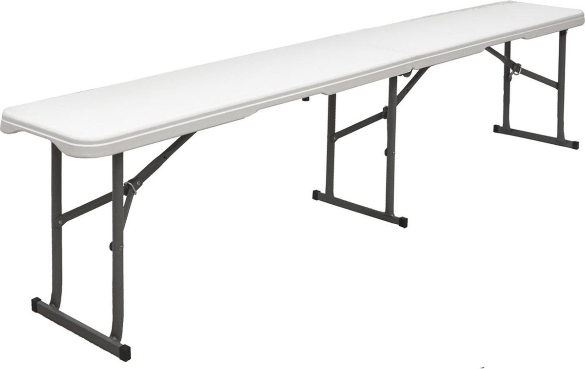 Kunststoff Bierbank - Klappbar 182x27x43 - Sitzbank - Gartenbank Camping Bank