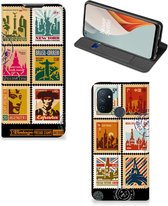 Beschermhoesje OnePlus Nord N100 Telefoonhoesje Design Postzegels