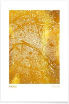 JUNIQE - Poster Paris gouden -30x45 /Goud & Wit