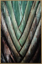 JUNIQE - Poster met kunststof lijst Travellers Palm -13x18 /Groen &
