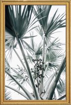 JUNIQE - Poster met houten lijst Beach Palm Fruits -30x45 /Grijs &