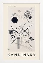 JUNIQE - Poster met houten lijst Kandinsky - Untitled (Drawing 4)