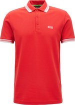 HUGO BOSS Paddy regular fit polo - heren polo korte mouw - rood (wit) -  Maat: M