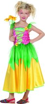 Elfen Feeen & Fantasy Kostuum | Kleurenkind Bloemenfeetje | Meisje | Maat 116 | Carnaval kostuum | Verkleedkleding