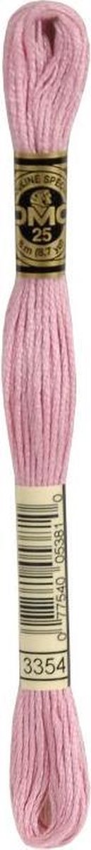 6 stuks DMC Borduurgaren-3354 Oud Rose