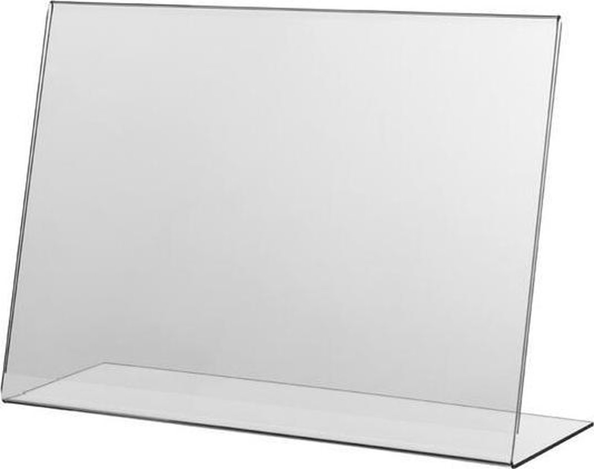 Folderhouder A3 L-standaard Classic Acryl dwars