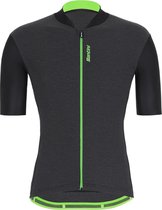 Santini Fietsshirt korte mouwen Heren Zwart Groen - Gravel S/S Jersey - 3XL