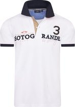 HV Society Korte mouw Polo shirt - 0403103300 Ferrol Wit (Maat: XXL)