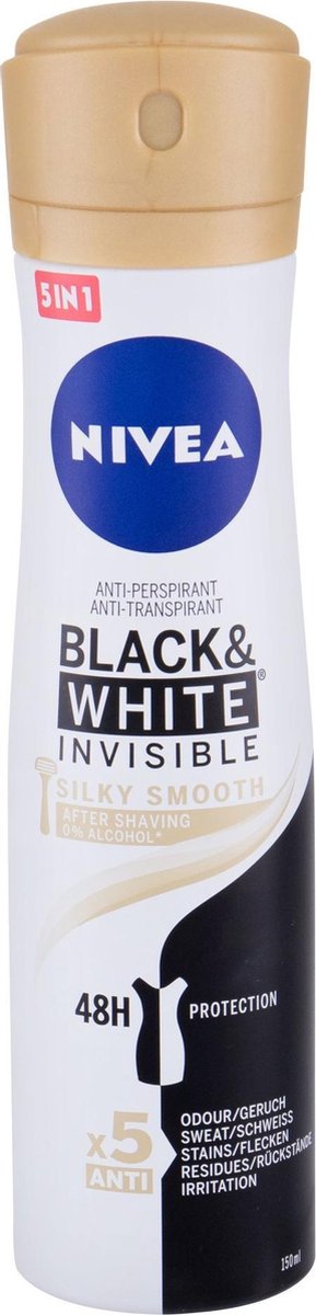 Goedkoopste Nivea - Anti-Spray Spray Black & White (Invisible Silk y Smooth) 150 ml - 150ml