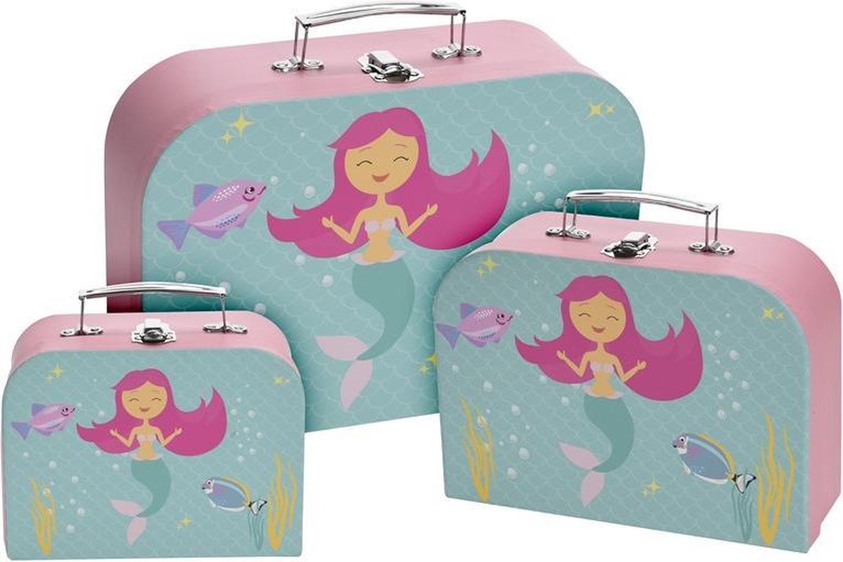 Kinder kofferset 3 delig mermaid