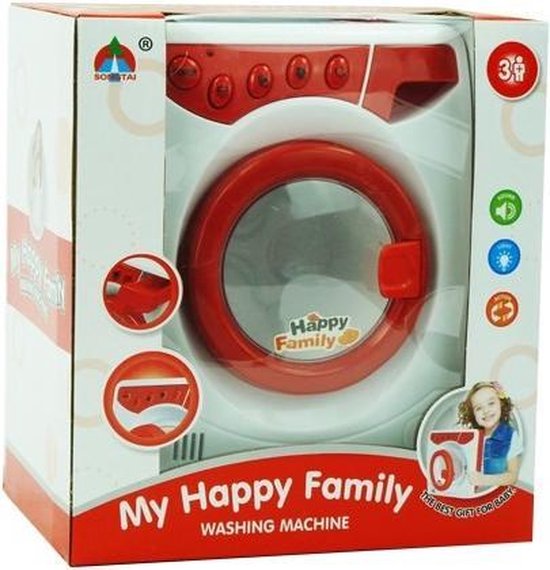 Happy Family Jouets Aspirateur + Jouets Machine à Laver - Set de Jouets - Pour  Enfants