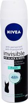 Nivea Invisible For Black & White 48h 150ml Antiperspirant Fresh