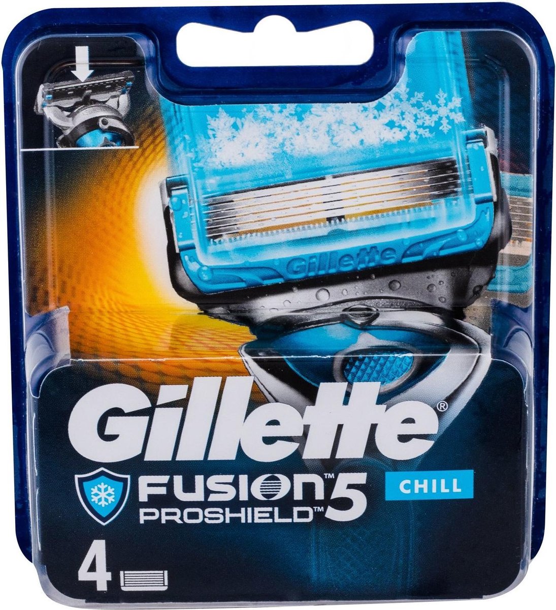 Gillette Fusion Proshield Chill 4 Stuks - Gillette