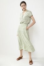 Sissy-Boy - Groene midi rok met all over print