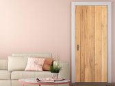 Luxe Deursticker Geschroefde planken - bruin - Sticky Decoration - deurposter - decoratie - woonaccesoires - op maat voor jouw deur