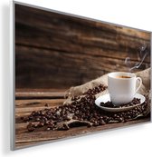 Infrarood Verwarmingspaneel 450W met fotomotief en Smart Thermostaat (5 jaar Garantie) - Koffie 168