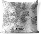 Coussins d'extérieur - Jardin - Plan de la ville d'Eindhoven - 60x60 cm