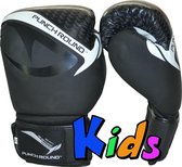 Punch Round No-Fear Bokshandschoenen Kids Zwart Kies hier uw maat Bokshandschoenen: 6 OZ