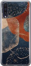 Hoesje geschikt voor Samsung Galaxy A50 - Abstract Terracotta - Soft Case - TPU - Print - Multi - ELLECHIQ