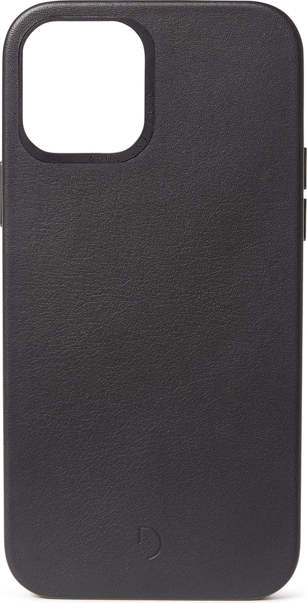 Decoded Apple iPhone 12 mini Back Cover met MagSafe Magneet Leer Zwart