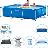 Pool Intex Frame Pool - 220 x 150 x 60 cm - Avec tapis de sol et paquet d'eau