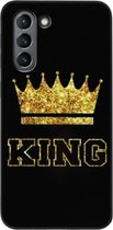 ADEL Siliconen Back Cover Softcase Hoesje Geschikt voor Samsung Galaxy S21 Plus - King Koning