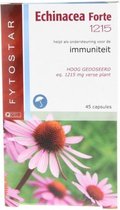 Fytostar Echinacea Forte 1215 mg – Weerstand – Voedingssupplement met Echinacea – 45 plantaardige capsules