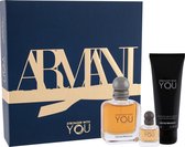 Armani - Stronger With You Set Eau de toilette Spray 50Ml/Edt 7Ml/All-Over Body Shampoo 75Ml