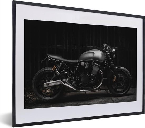 Photo encadrée - Vue latérale d'un cadre photo moto noir noir avec  passe-partout blanc... | bol.com