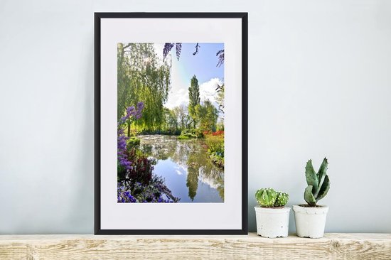 Cadre photo - Couleurs avec reflet dans l'eau du jardin de Monet en France  Cadre photo... | bol.com