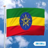 Vlag Ethiopie 200x300cm - Glanspoly
