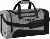 Erima (Size L) Sporttas Met Zijvakken - Zwart / Grey Melange | Maat: L