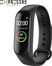 FIT smartwatch - Activity Tracker - Calorieënmeter - Hartslagmeter - Sport horloge - Zwart - Smart Bracelet - IOS & Android - Voor Heren en Dames