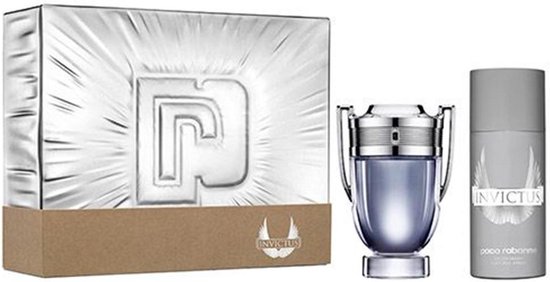 Paco Rabanne Invictus Giftset - 100 ml eau de toilette spray + 150 ml  deodorant spray | bol.com