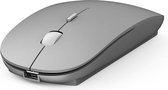 WiWu - Draadloze Muis - Bluetooth Muis - Dual mode - Oplaadbaar - 1600 DPI - Stille Muis - 2.4 Ghz - Zilver