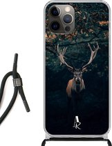 iPhone 12 hoesje met koord - Deer