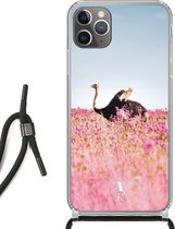 iPhone 11 Pro hoesje met koord - Ostrich