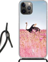 iPhone 12 Pro Max hoesje met koord - Ostrich