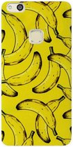 ADEL Siliconen Back Cover Softcase Hoesje Geschikt voor Huawei P10 Lite - Bananen