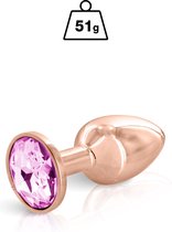 Hidden Eden Pink Angel S - Buttplug - 51gr - 7.1 x 2.7cm - Rosegoud